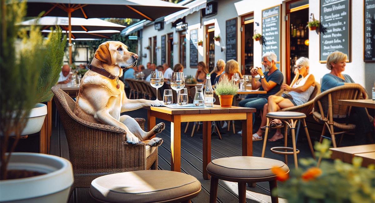 Lucky Labrador - der Ratgeber-Blog für Menschen mit Labrador Retriever - Thema: Hundefreundliche Restaurants und Cafés: So findest du die besten Urlaubsorte für dich und deinen Labrador