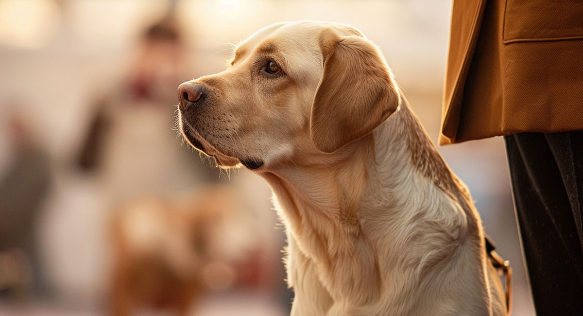Die Bedeutung von Ausdauer und Konzentration für einen Labrador Retriever während einer Hundeausstellung