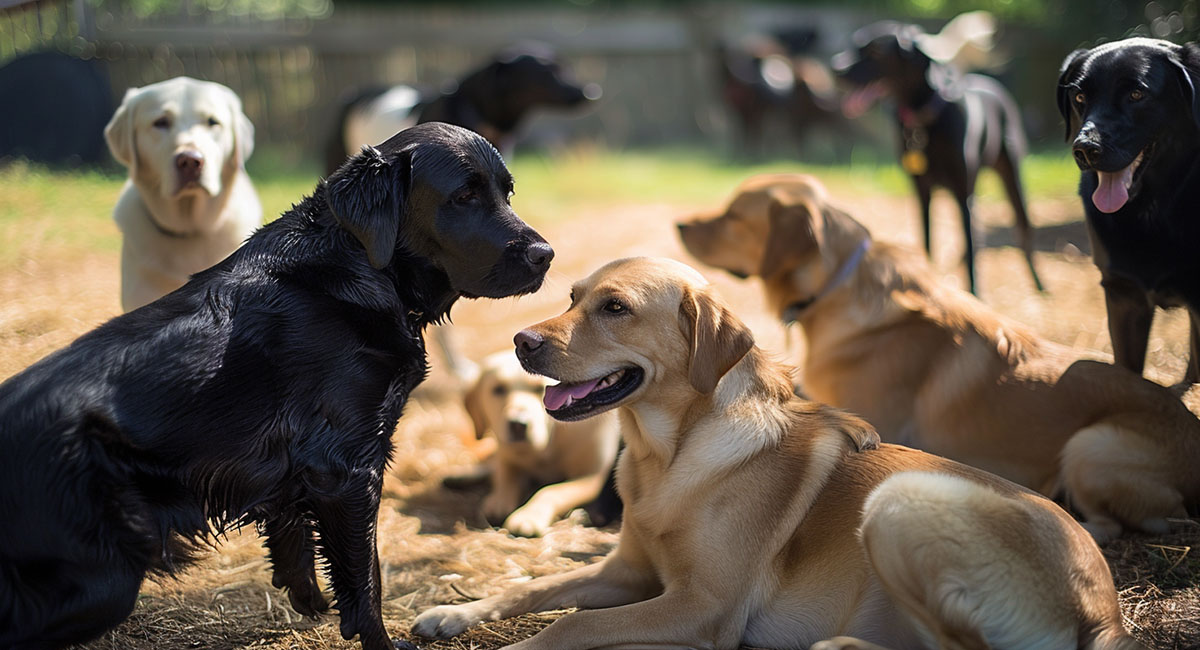 Die soziale Verträglichkeit des Labrador Retrievers mit anderen Hunden