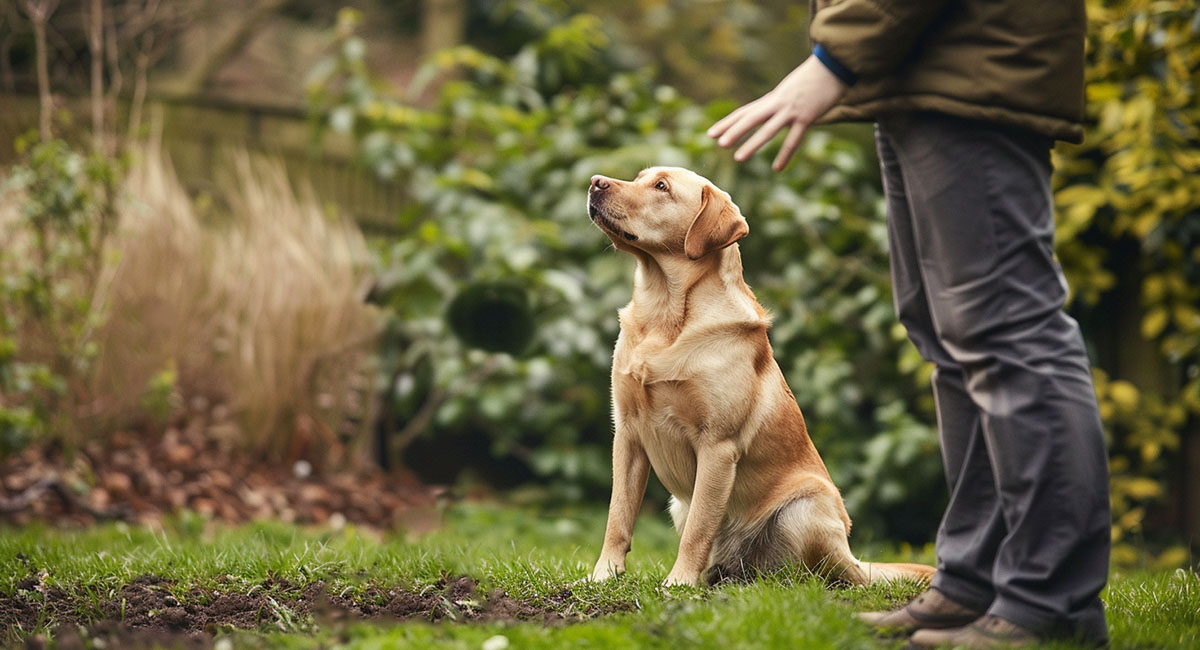 Das Training eines Labrador Retrievers zur Kontrolle von territorialem Verhalten